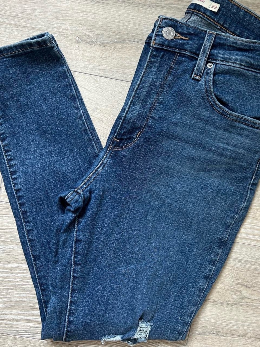 Levi's Women's Dark Indigo Skinny Jeans High Waist Size 29